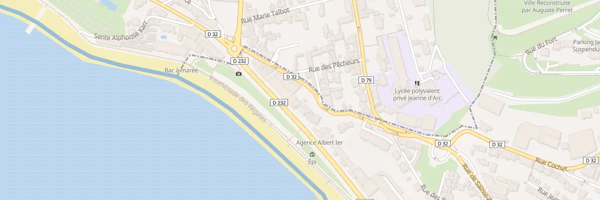 Plan du 134 Bd Albert 1er au Havre