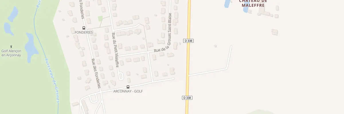 Plan du 37 Rue de la Grouas Saint Blaise à Arçonnay