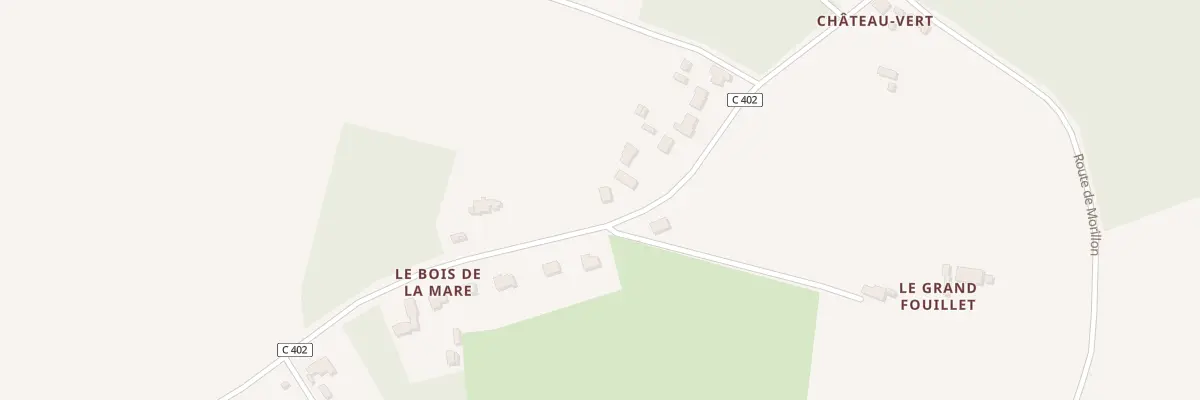 Plan du 1871 Rte de Saint Fraimbault à Roëzé-sur-Sarthe