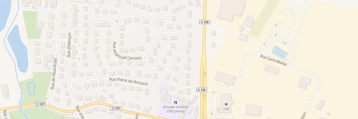 Plan du 4 Rue de la Renaissance à Arçonnay