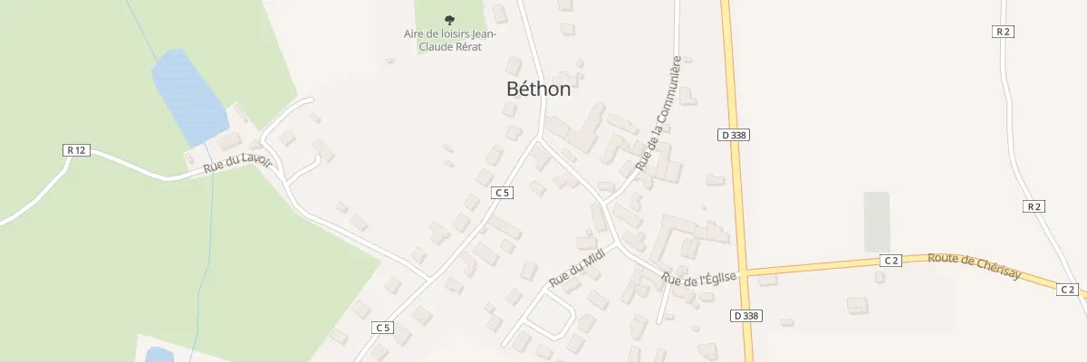 Plan du 15 Rue de L Eglise à Béthon