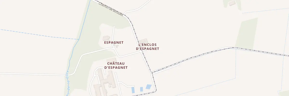 Plan du 5088 L’Enclos d’Espagnet à Ladevèze-Rivière