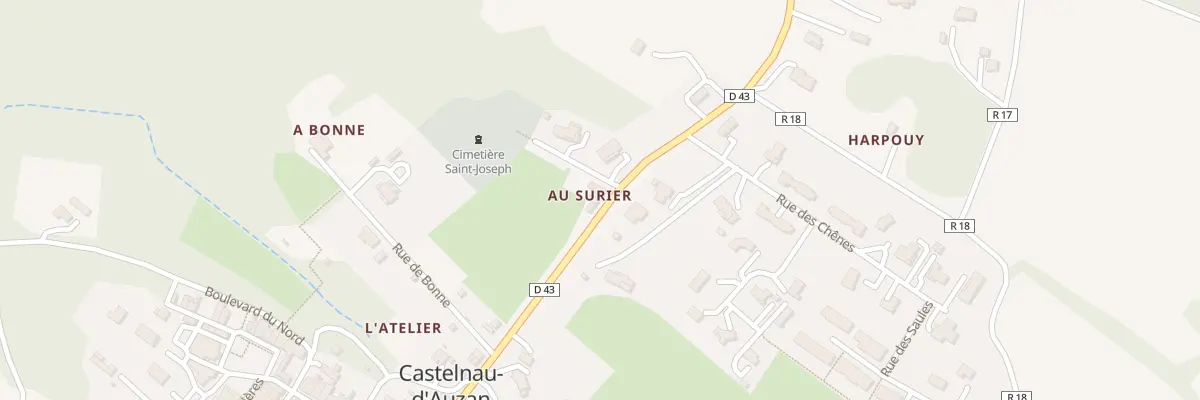 Plan du 19 Av Mal Foch à Castelnau d’Auzan Labarrère