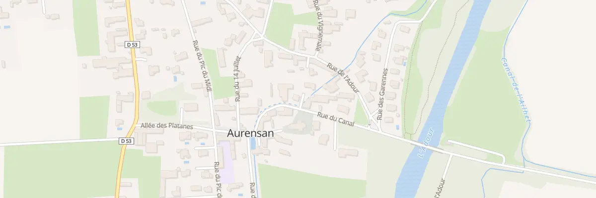 Plan du 5 Rue du Canal à Aurensan