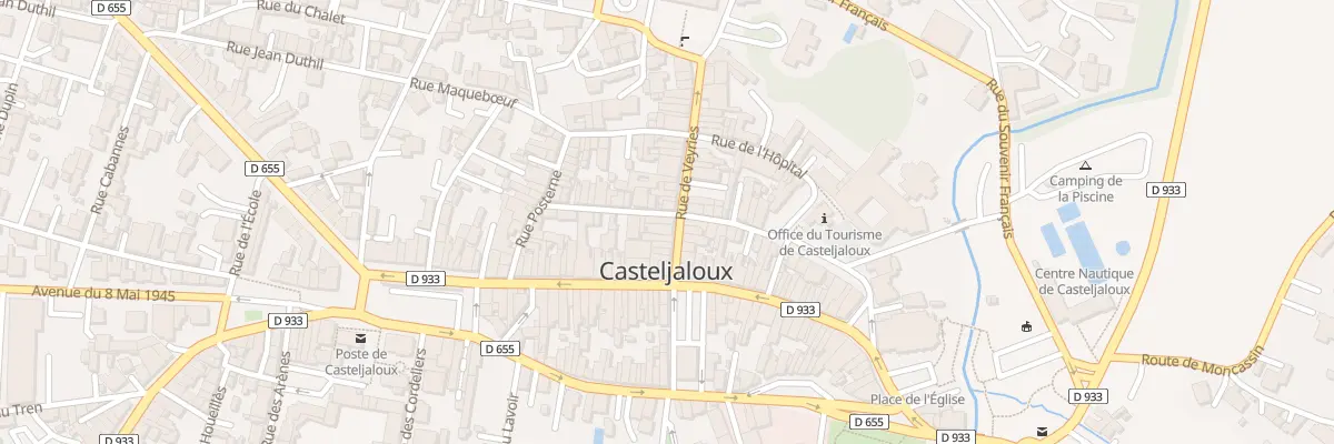 Plan du 12 Rue du Milieu à Casteljaloux