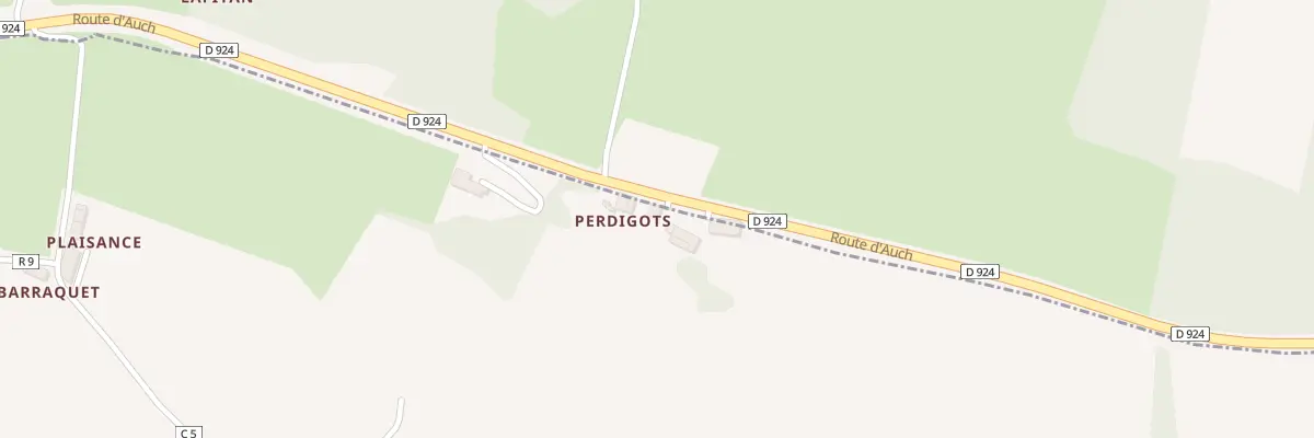 Plan du 5078 A Perdigots à Espas