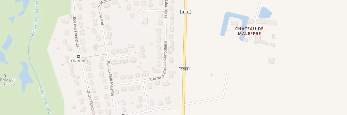 Plan du 33 Rue de la Grouas Saint Blaise à Arçonnay