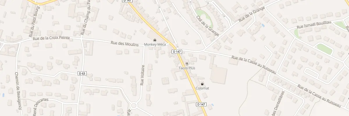 Plan du 8 Fg Saint Lazare à Loudun