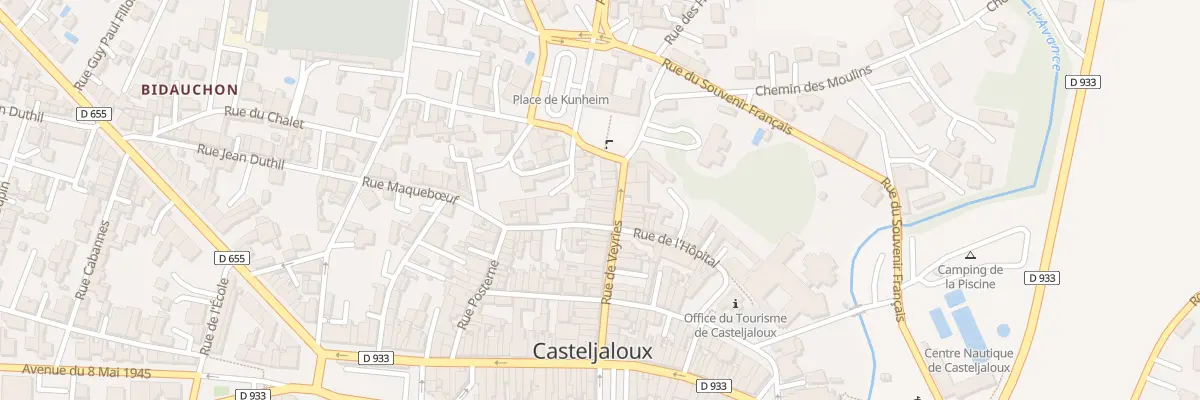 Plan du 39 Rue de Veyries à Casteljaloux