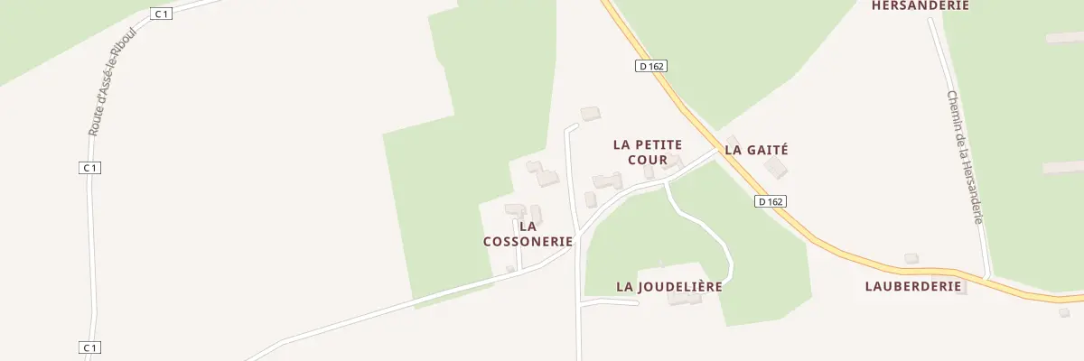 Plan du 12 Rte de St Jean d’Assé au Tronchet