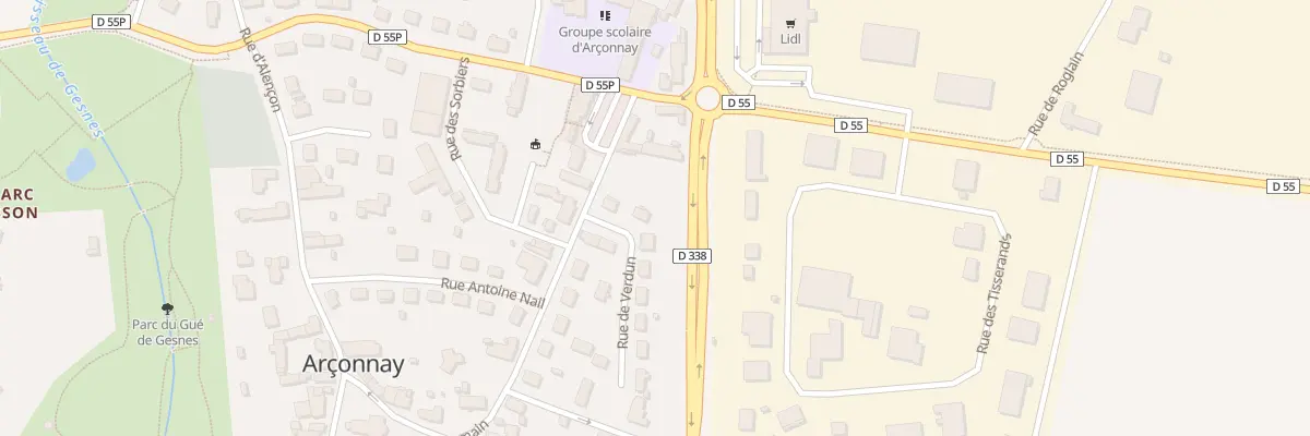 Plan du 3 Rue de Verdun à Arçonnay