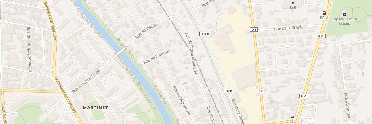 Plan du 29 Rue du Montaigu à Tarbes