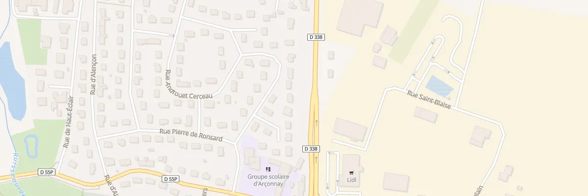 Plan du 6 Rue de la Renaissance à Arçonnay