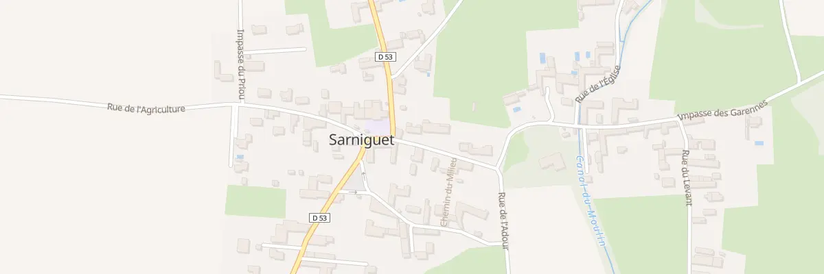 Plan du 1 Rue du Château à Sarniguet