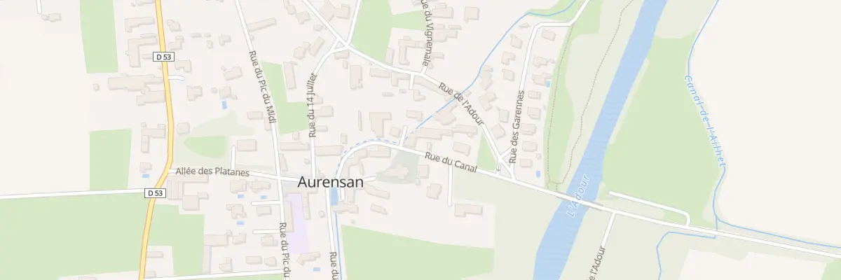 Plan du 9 Rue du Canal à Aurensan