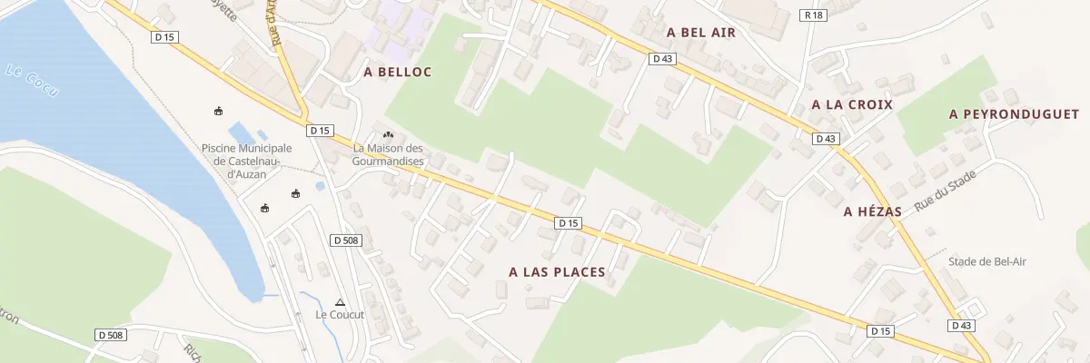 Plan du 43 Bd de la Libération à Castelnau d’Auzan Labarrère