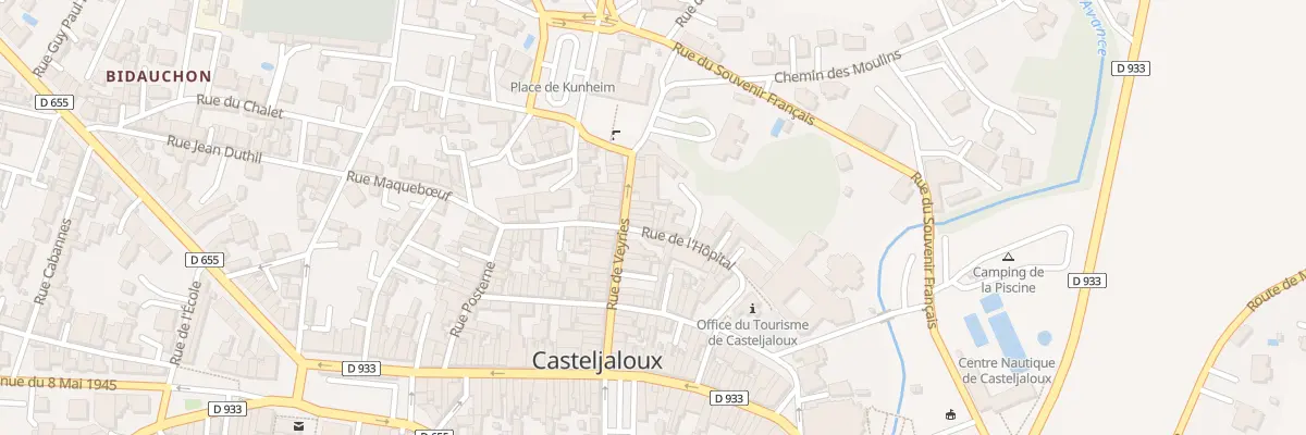 Plan du 34 Rue de Veyries à Casteljaloux