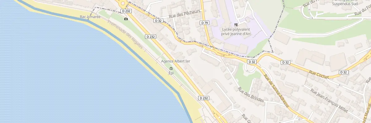 Plan du 116 Bd Albert 1er au Havre