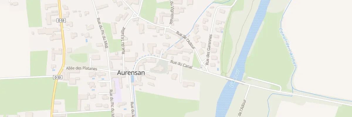 Plan du 11 Rue du Canal à Aurensan
