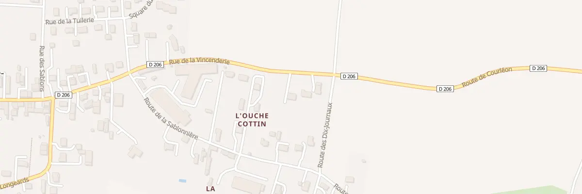 Plan du 1 L’Ouche Cottin à Vernoil-le-Fourrier