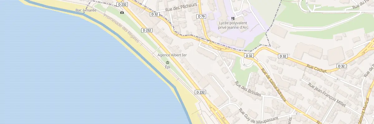 Plan du 114 Bd Albert 1er au Havre