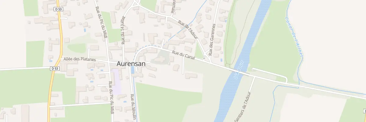 Plan du 4 Rue du Canal à Aurensan
