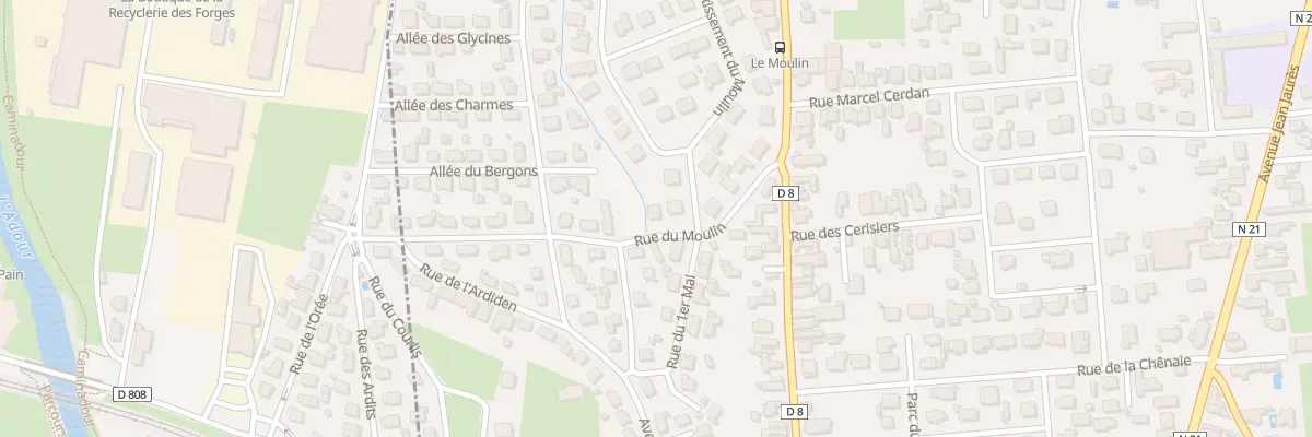 Plan du 17 Rue du Moulin à Aureilhan
