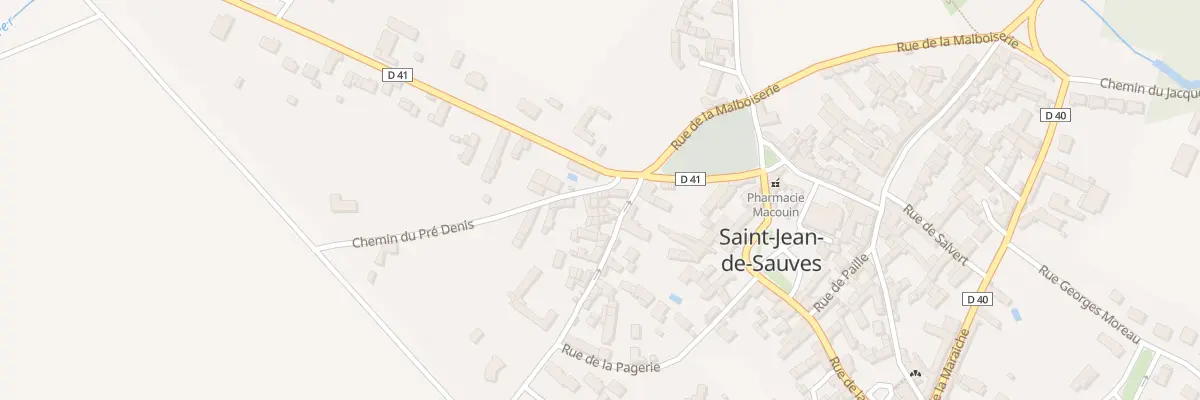 Plan du 1 Che du Pré Denis à Saint-Jean-de-Sauves