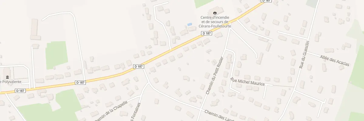Plan du 108 Rue du Mal Leclerc à Cérans-Foulletourte