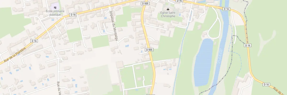 Plan du 16 Rue des Pyrénées à Momères