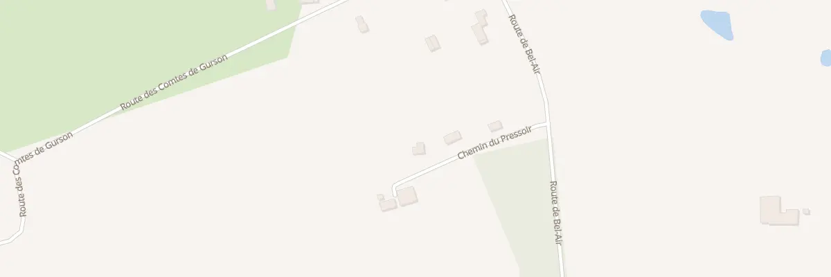 Plan du 172 Che du Pressoir à Carsac-de-Gurson