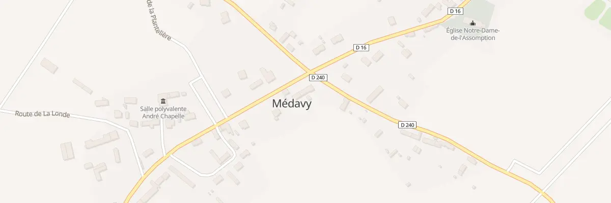 Plan du 23 Rte du Château à Médavy