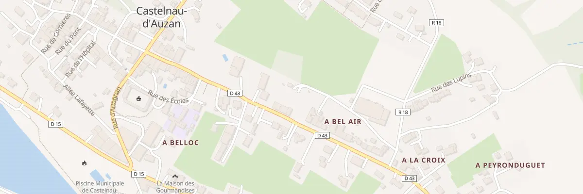 Plan du 43 Av de la République à Castelnau d’Auzan Labarrère