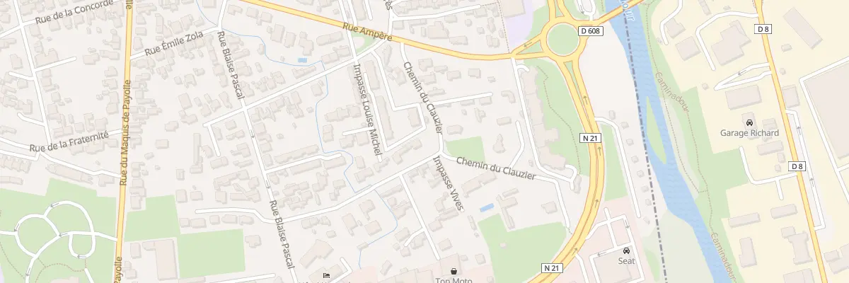 Plan du 42 Che du Clauzier à Tarbes