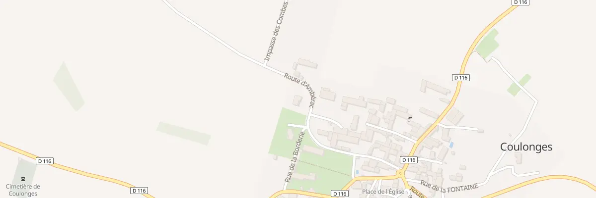 Plan du 1 Rte d’Ambérac à Coulonges