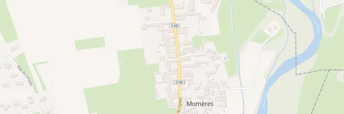 Plan du 15 Rte de Tarbes à Momères