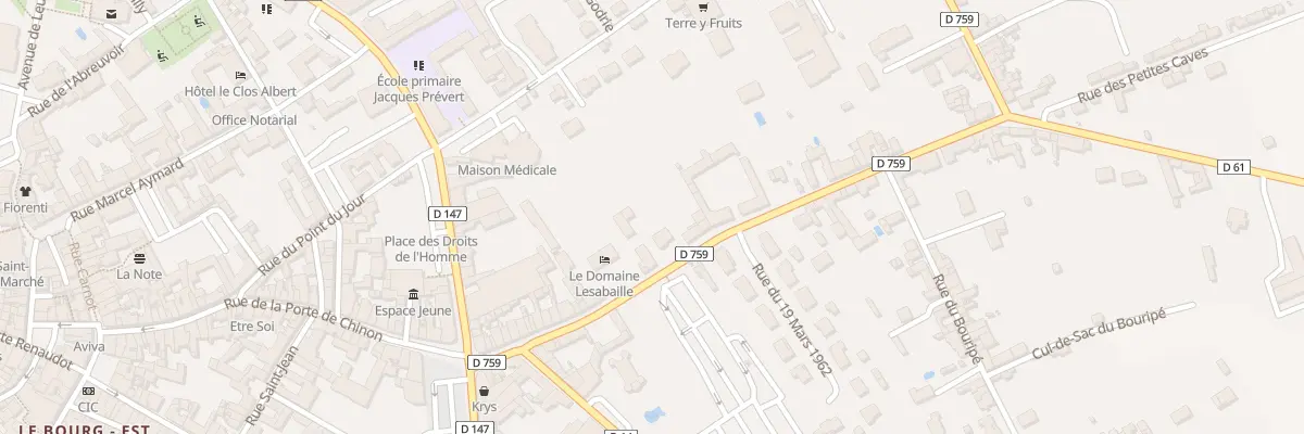 Plan du 23B Av de Touraine à Loudun