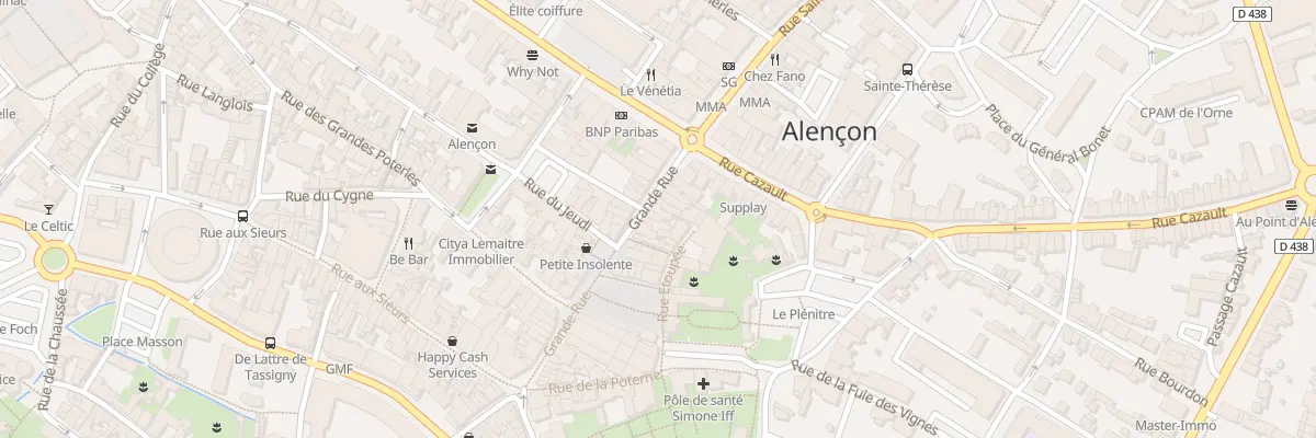 Plan du 25 Rue Etoupée à Alençon