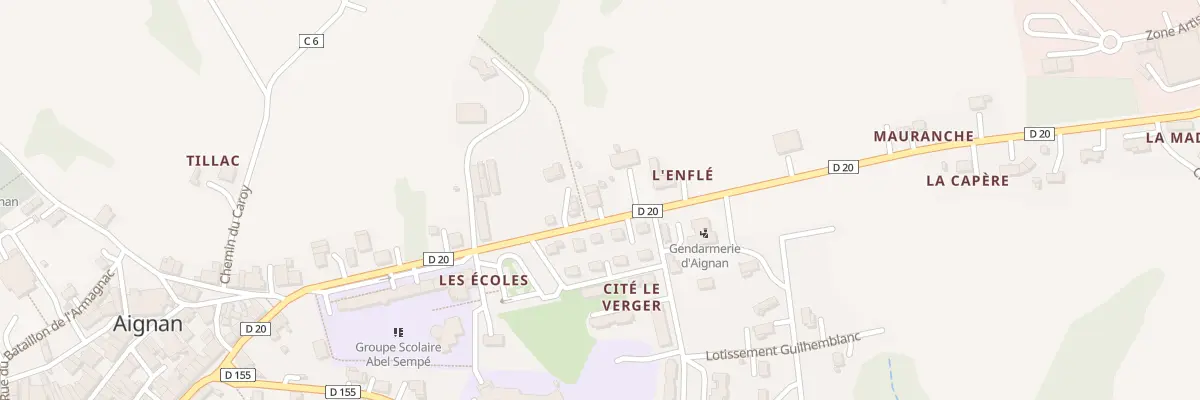 Plan du 5143 Av du Docteur Dousset à Aignan