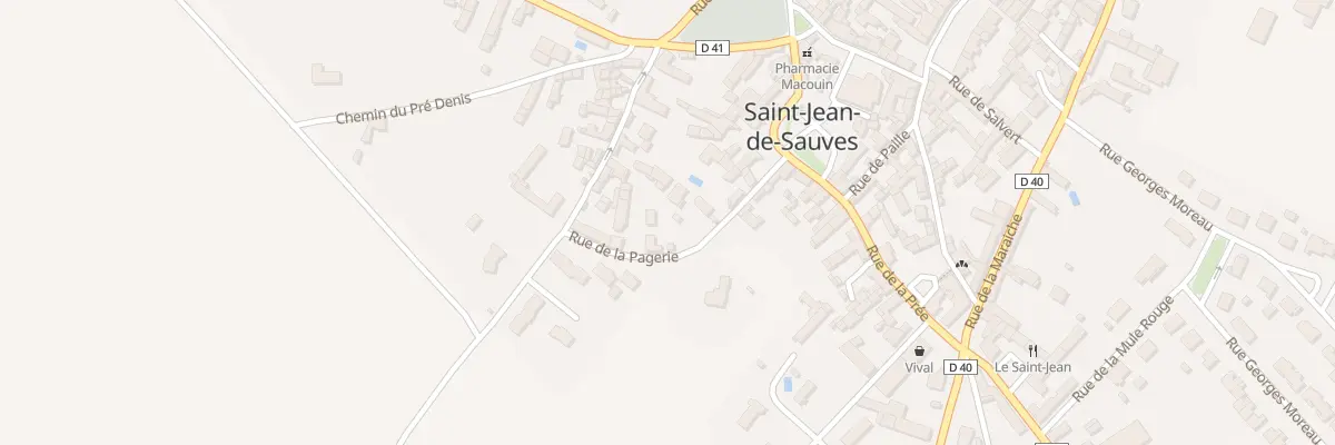 Plan du 6 Rue de la Pagerie à Saint-Jean-de-Sauves
