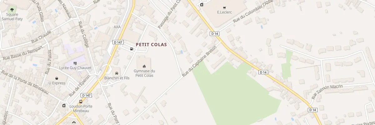Plan du 19 Rue du Capitaine Breton à Loudun