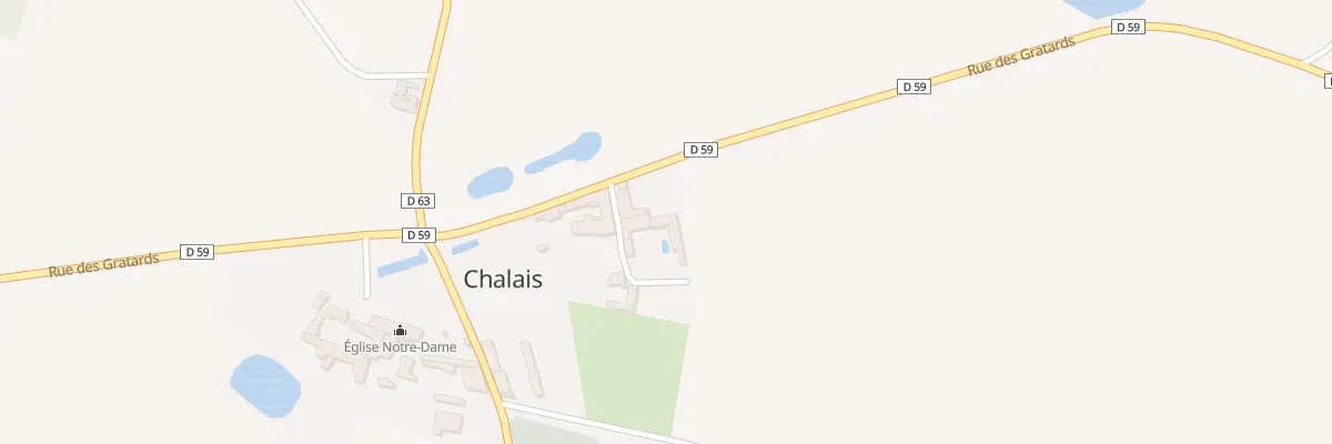Plan du 1 Rue des Gratards à Chalais