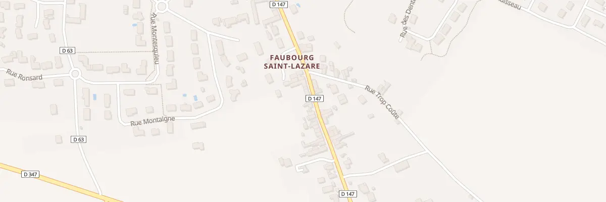 Plan du 62 Fg Saint Lazare à Loudun