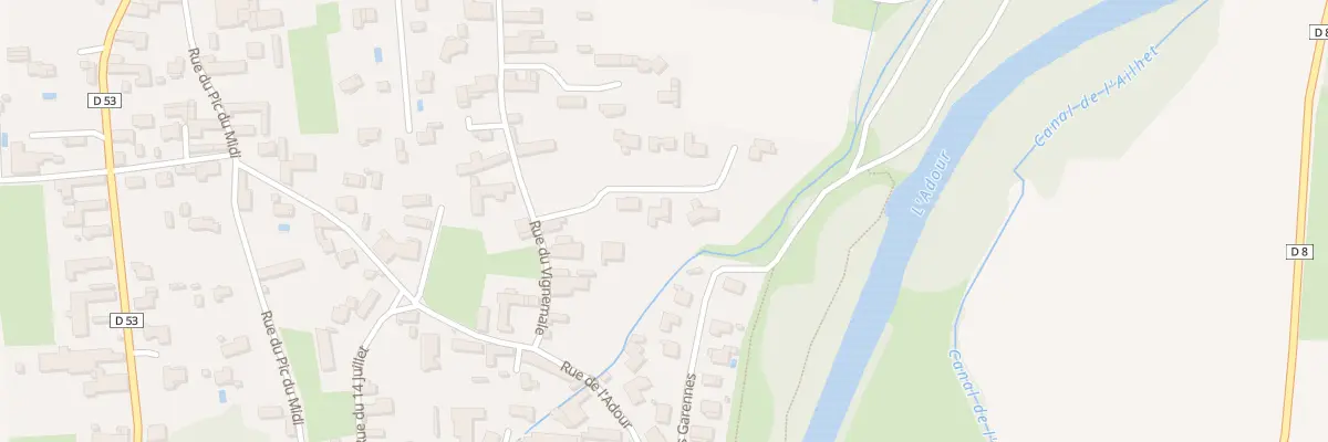 Plan du 8 Lot Lacoste Courrèges à Aurensan