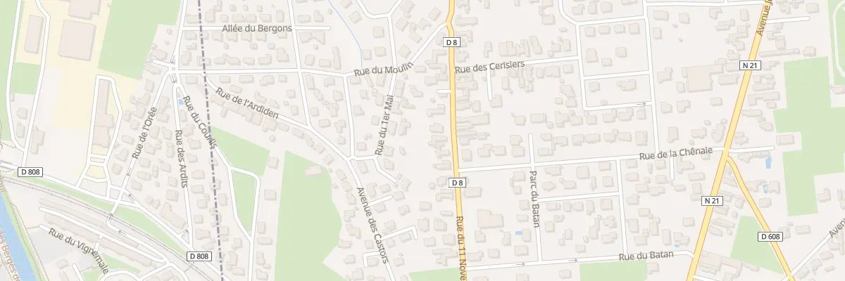 Plan du 25 Rue du 11 Novembre à Aureilhan