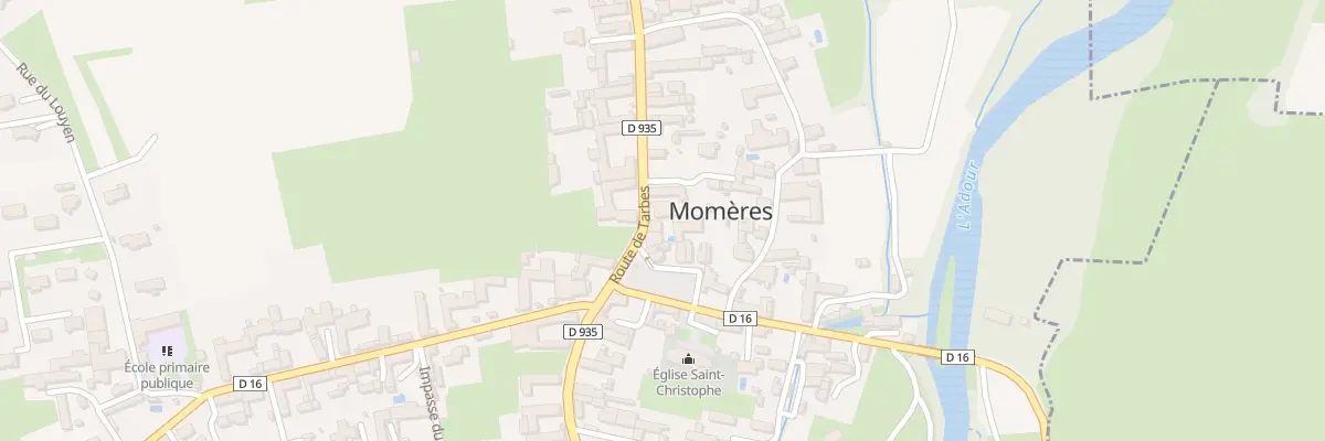 Plan du 2B Rte de Tarbes à Momères