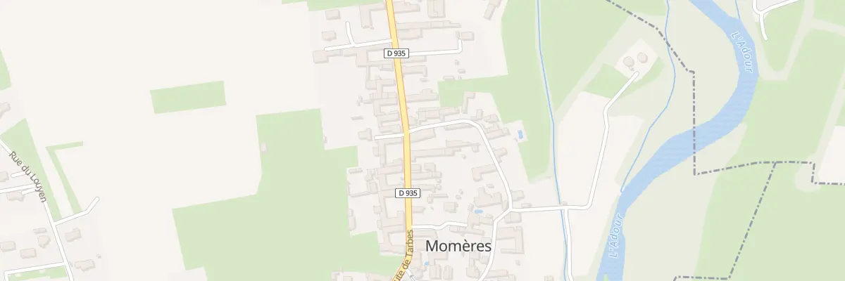 Plan du 16 Rte de Tarbes à Momères