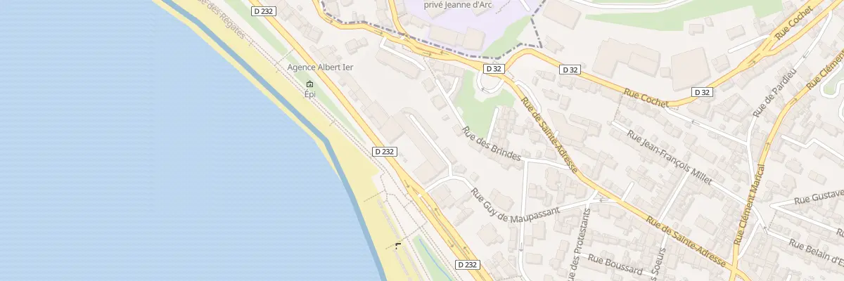 Plan du 98 Bd Albert 1er au Havre