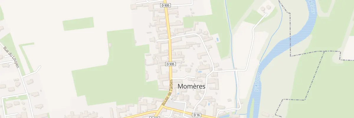 Plan du 12 Rte de Tarbes à Momères