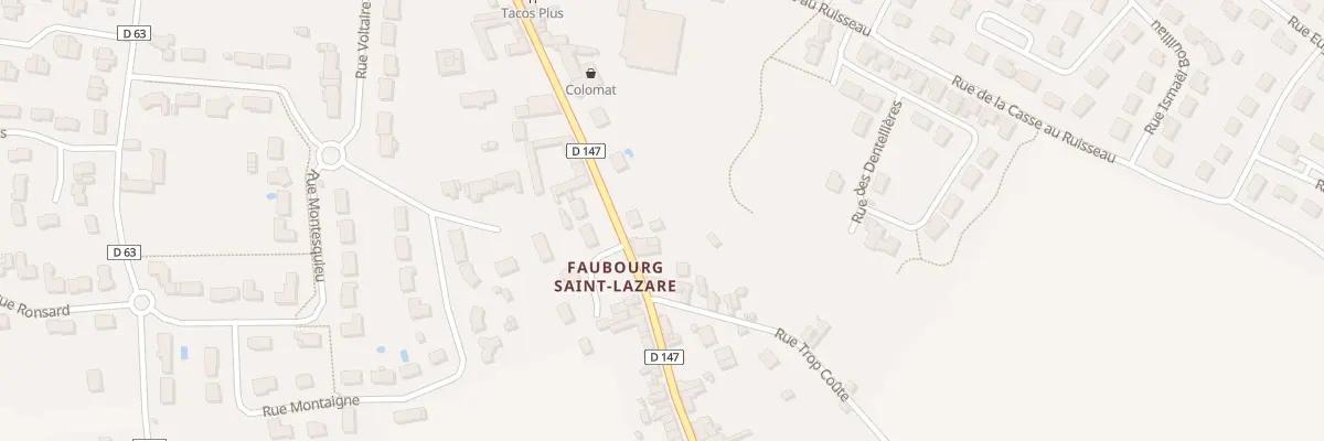 Plan du 37 Fg Saint Lazare à Loudun